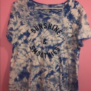 Sunshine and Smoothies Old Navy Tie Dye Tee